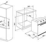Духовой шкаф Lex EDM 040 BBL черный