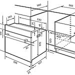 Духовой шкаф Lex EDM 042 IX нержавеющая сталь/черный