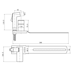 Смеситель гигиенический душ Fashun A57104 на унитаз сатин