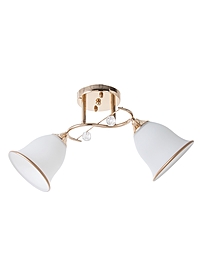 Люстра 13210/2, 2хE27, 40Вт, белый/золото