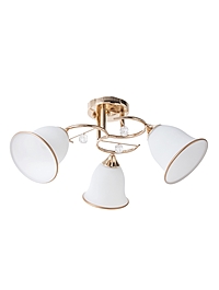 Люстра 13210/3, 3хE27, 40Вт, белый/золото