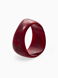 Браслет манжета «Тренд», широкий, акрил, бордово-малиновый