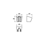 Держатель душевой лейки Ravak 612.00 X07P345 хром