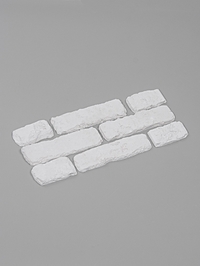 Гипсовая плитка «Венеция +», цвет белый, 1 м²