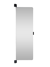 Зеркало интерьерное поворотное «Клик Мебель», на дверцу, на стену, 90×30 см, цвет чёрный