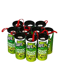 Липкая лента от мух SAFEX 10 шт.