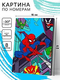 Картина по номерам на холсте с подрамником "Герой среди нас" 15 х 21 см