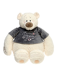Мягкая игрушка «Медведь Тато в графитовой майке», 37 см
