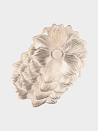 Набор салфеток для стола Доляна «Цветок», 38×38 см, 4 шт, ПВХ, цвет золото