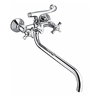 Смеситель для ванны Cron CN2624 длинный излив хром