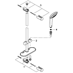 Душевой гарнитур GROHE Euphoria 110 Mono 27266001 хром