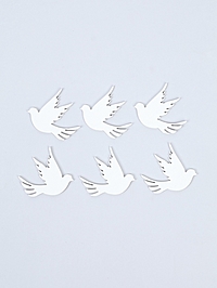 Декор для творчества "голуби" (набор 6 шт)
