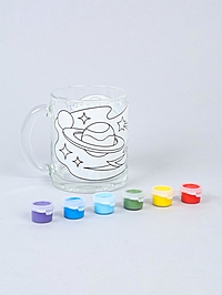 Кружка под роспись "Космическая" (краска в наборе)