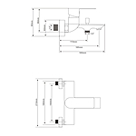 Смеситель для ванны OLIVE'S NENSA NS16201 хром