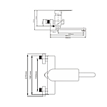 Смеситель для ванны OLIVE'S NENSA NS16221 хром