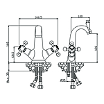 Смеситель для раковины OLIVE'S GIRONA 01100GR хром