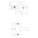 Смеситель для ванны OLIVE'S TONES TN20201 хром