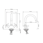 Смеситель для раковины OLIVE'S ANARI AN19100 хром