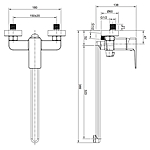 Смеситель для ванны OLIVE'S NAVARRA 25221NR хром
