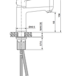 Смеситель для раковины OLIVE'S TIESO 26100TSB черный