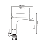 Смеситель для раковины OLIVE'S NENSA NS16100 хром