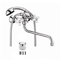 Смеситель для ванны D-Lin D145811 длинный излив хром