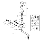 Смеситель для ванны GROHE Eurosmart 23992003 хром