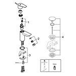 Смеситель для раковины GROHE BauEdge 23330001 хром