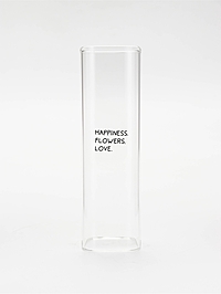 Ваза стеклянная для цветов " Flowers ", 6 х 20 см (530 мл)