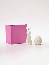 Свечи пасхальные "Заяц и яйцо", набор 2 шт.