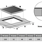 Варочная поверхность Maunfeld CVCE453BK черный