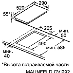 Варочная поверхность Maunfeld CVI292STBKC индукционная черный