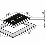 Варочная поверхность Maunfeld EGHE.32.63CW/G белый