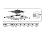 Варочная поверхность Evelux HEI 641 W индукционная белый