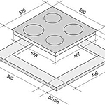 Варочная поверхность Krona NECKAR 60 BL индукционная черный