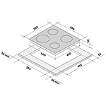 Варочная поверхность Krona ASTEN 60 BL черный
