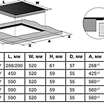 Варочная поверхность Lex EVI 431A GR индукционная серый