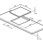 Варочная поверхность Lex EVI 431A IV индукционная слоновая кость