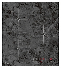 Варочная поверхность Lex EVI 430 F DS индукционная серый мрамор