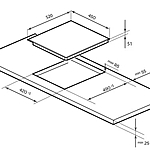 Варочная поверхность Lex EVH 430A BL черный