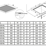 Варочная поверхность Lex EVH 430A BL черный