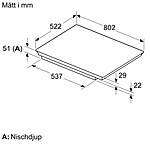 Варочная поверхность Bosch PXE831HC1E индукционная черный