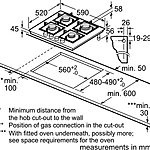 Варочная поверхность Bosch PPP6B6J40R черный