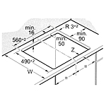 Варочная поверхность Bosch PKE611BA2E черный