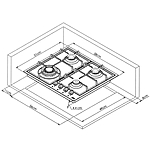 Варочная поверхность Beko HIYG 64225 SBO черный