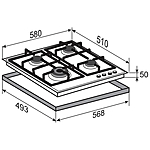 Варочная поверхность Zigmund & Shtain G 14.6 W белый