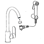 Набор для биде Ledeme L74-3 хром