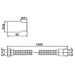 Набор для биде Ledeme L74-3 хром