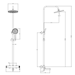 Душевая система DQ Bonn DA1703701 хром