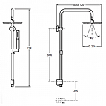 Душевая система JACOB DELAFON EO E11715-CP (хром, металл), шт